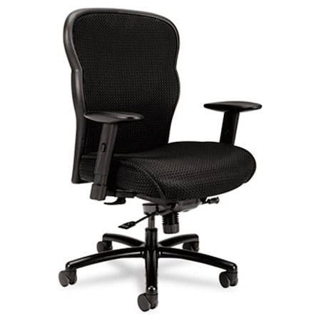 Fine-Line VL705 Big  Tall Mesh Chair  Mesh Back-Fabric Seat  Black FI2524197